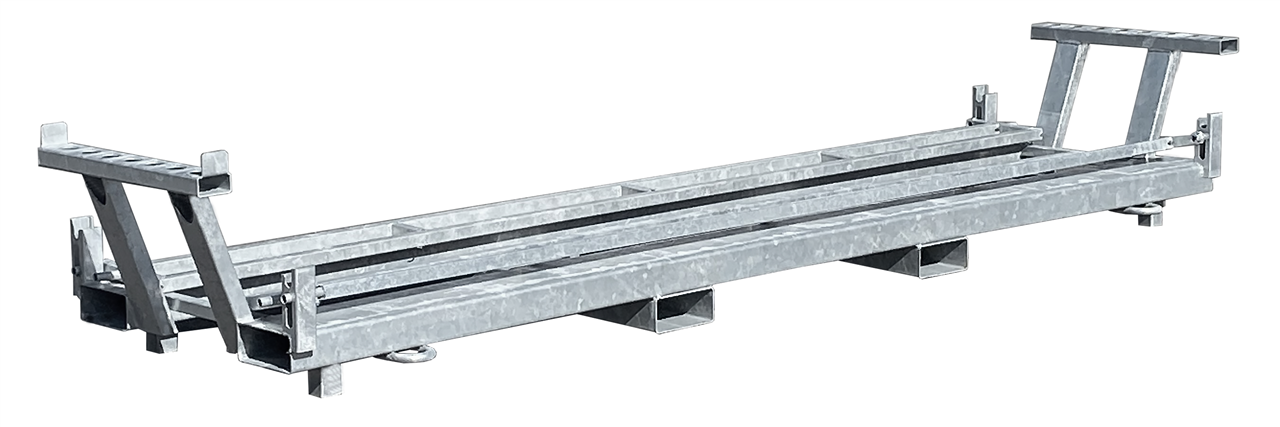 SCHAKE Twintraverse für 15 Mobilzäune und 15 Fußplatten SCHAKE Twintraverse für 15 Mobilzäune und 15 Fußplatten