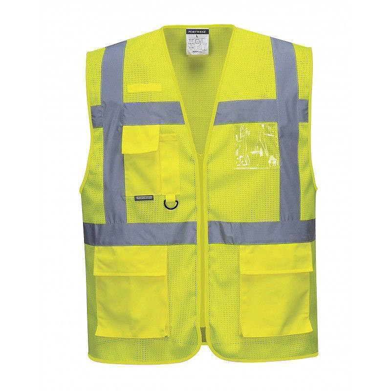 PORTWEST Warnschutzweste ATHEN MESH AIR EXEKUTIV gelb (C376) PORTWEST Warnschutzweste ATHEN MESH AIR EXEKUTIV gelb (C376)