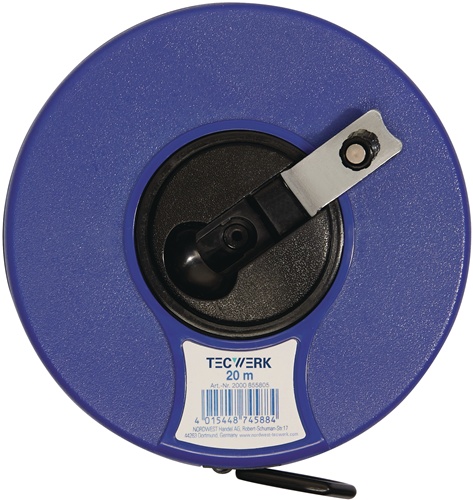 TECWERK Kapselbandmaß L.30m Bandbr.13mm 2 mm/cm EG II ABS Nylon-Fiber 