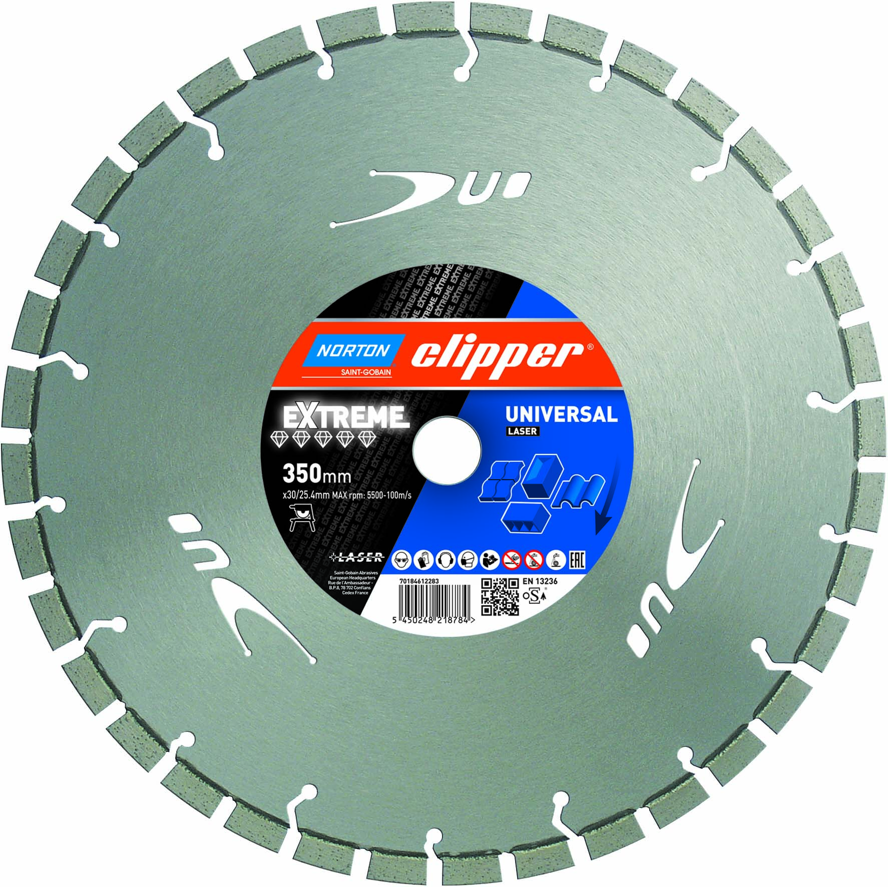 Norton Clipper Diamanttrennscheibe Extreme Universal Laser - 350*  x  30/25,4 mm Norton Clipper Diamanttrennscheibe Extreme Universal Laser - 350*  x  30/25,4 mm