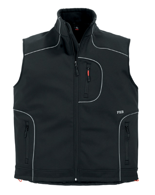 FHB Softshellweste MARTIN schwarz (78517 ) FHB Softshellweste MARTIN schwarz (78517 )