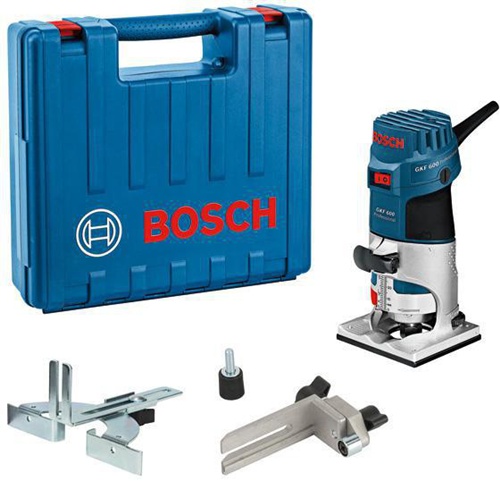 Bosch Kantenfräse GKF 600 Aufnahme-L.600W Spannung 230V Werkzeugaufnahme 6/8mm 