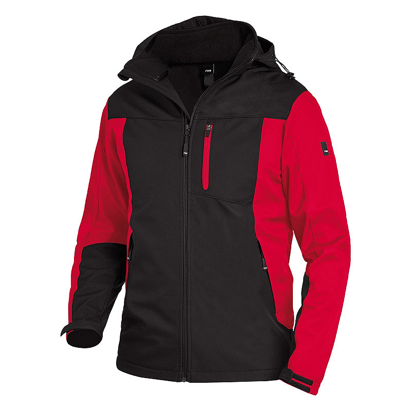 FHB Softshelljacke JANNIK rot/schwarz (79105 )