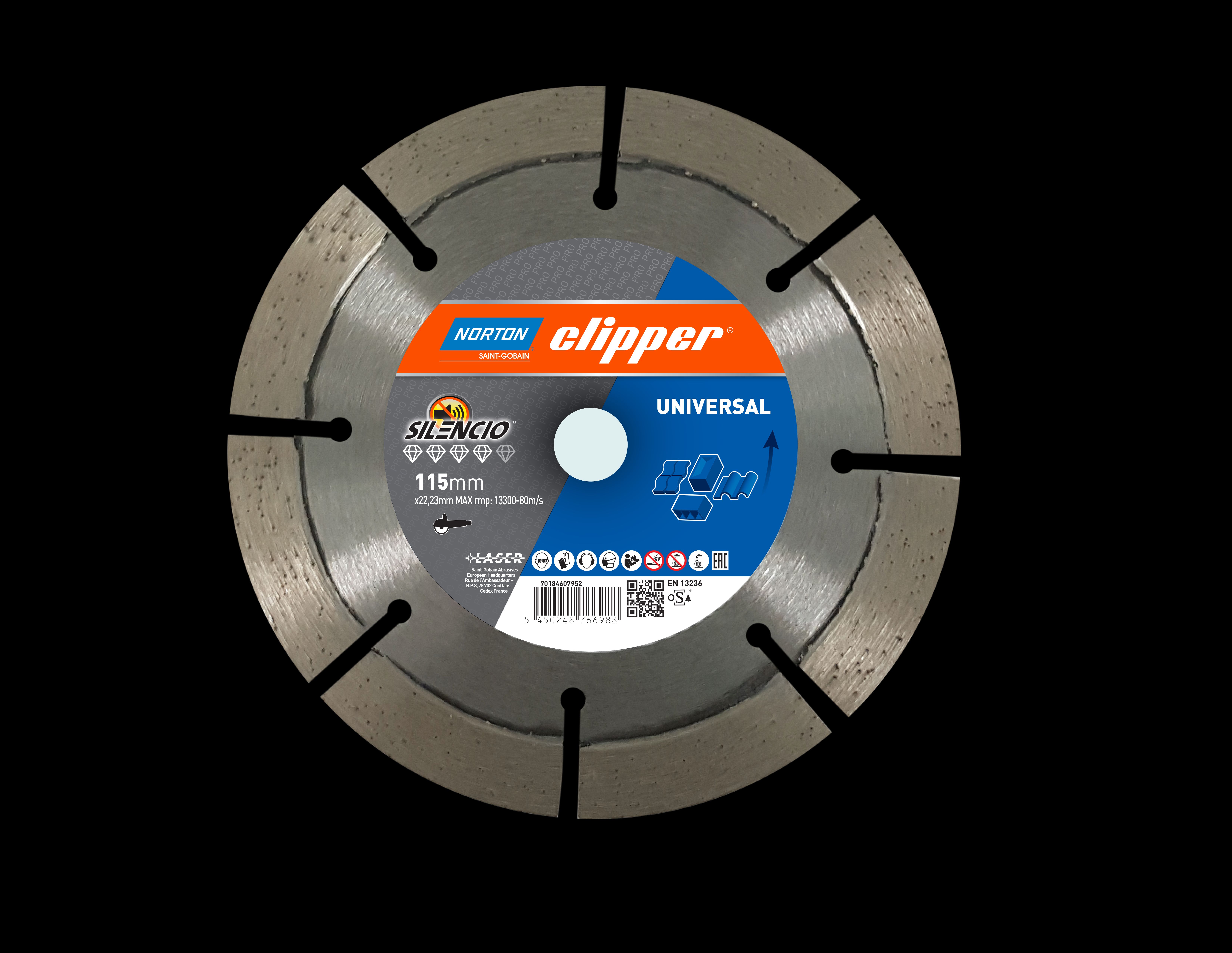 Norton Clipper Diamantscheibe PRO UNIVERSAL SILENCIO Norton Clipper Diamantscheibe PRO UNIVERSAL SILENCIO