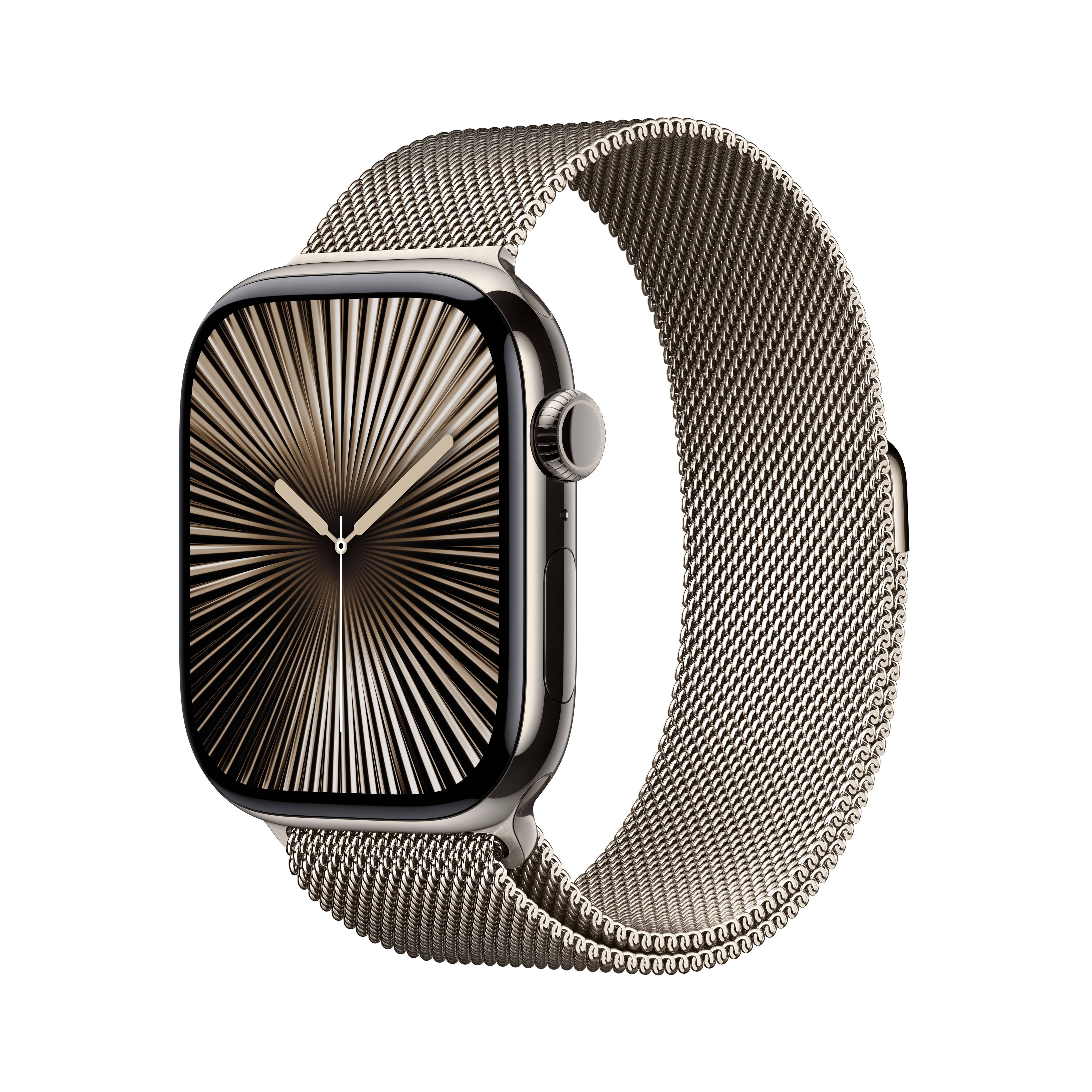 Apple Watch Series 10 Titan mit Milanaise Armband