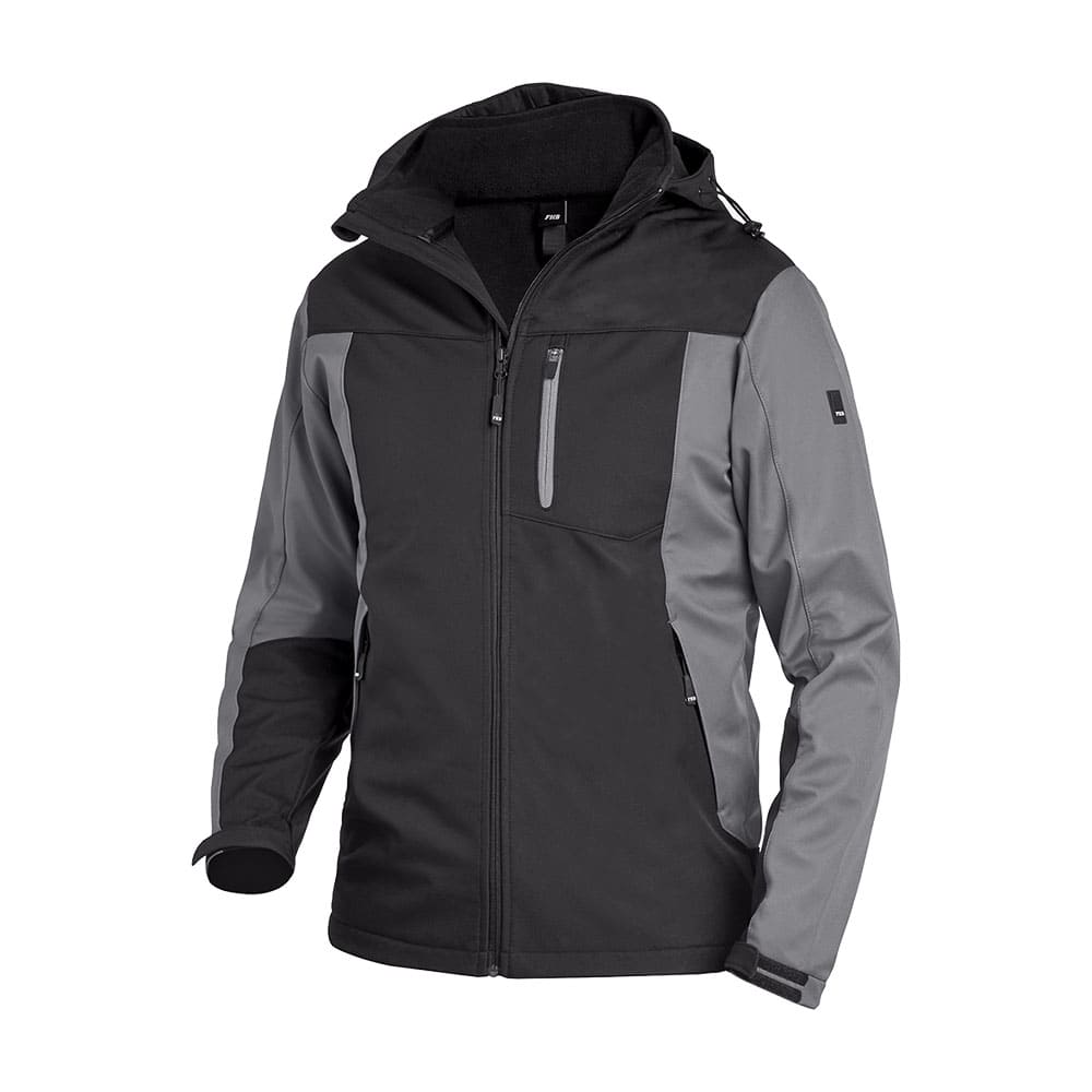 FHB Softshelljacke JANNIK grau/schwarz (79105 )