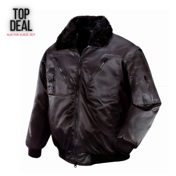 TOP DEAL - teXXor® Piloten-Jacke OSLO schwarz - M