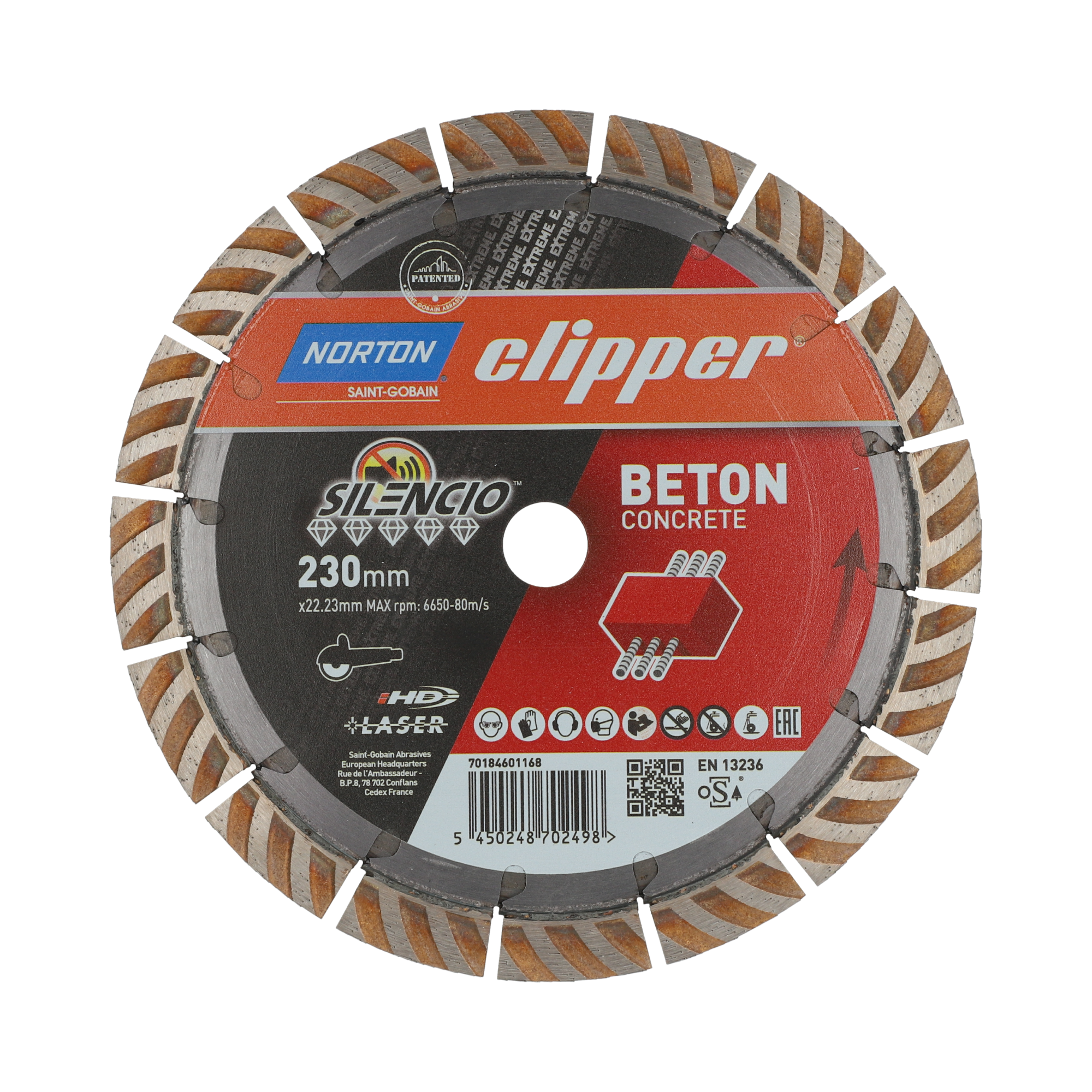 Norton Clipper Diamanttrennscheibe Extreme Beton Silencio