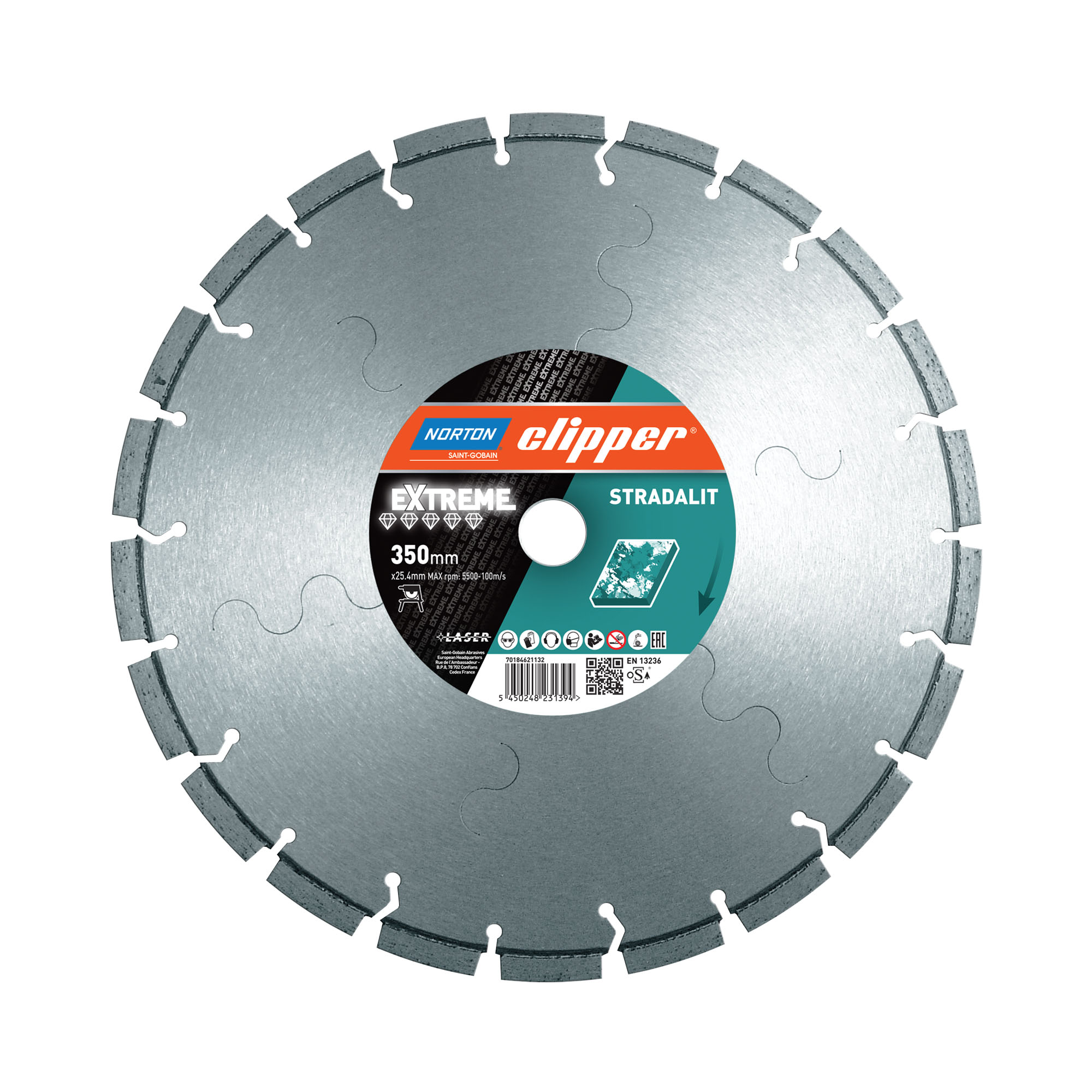 Norton Clipper Diamanttrennscheibe Extreme Stradalit - 350  x  25,4 mm Norton Clipper Diamanttrennscheibe Extreme Stradalit - 350  x  25,4 mm