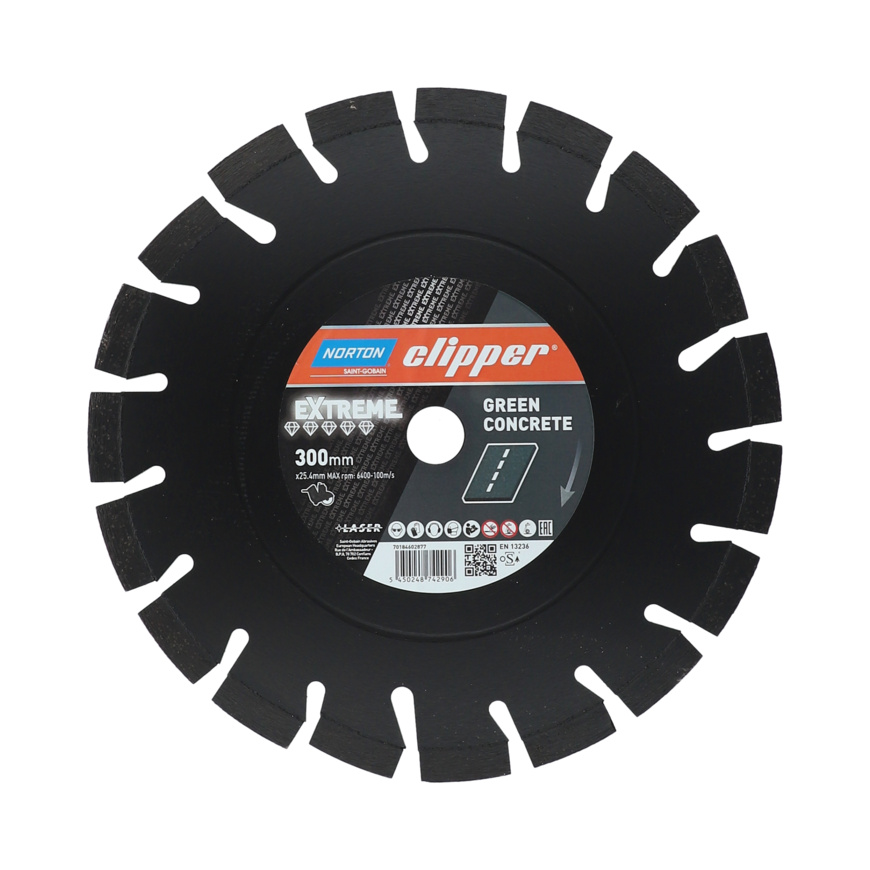 Norton Clipper Diamantscheibe EXTREME GREEN CONCRETE Norton Clipper Diamantscheibe EXTREME GREEN CONCRETE