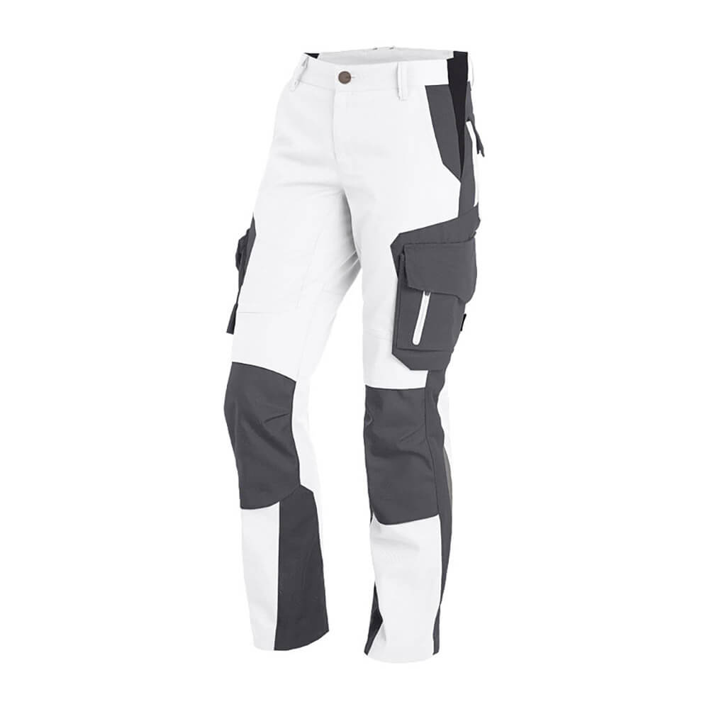 FHB Damen-Bundhose ALMA weiß/anthrazit (125600)
