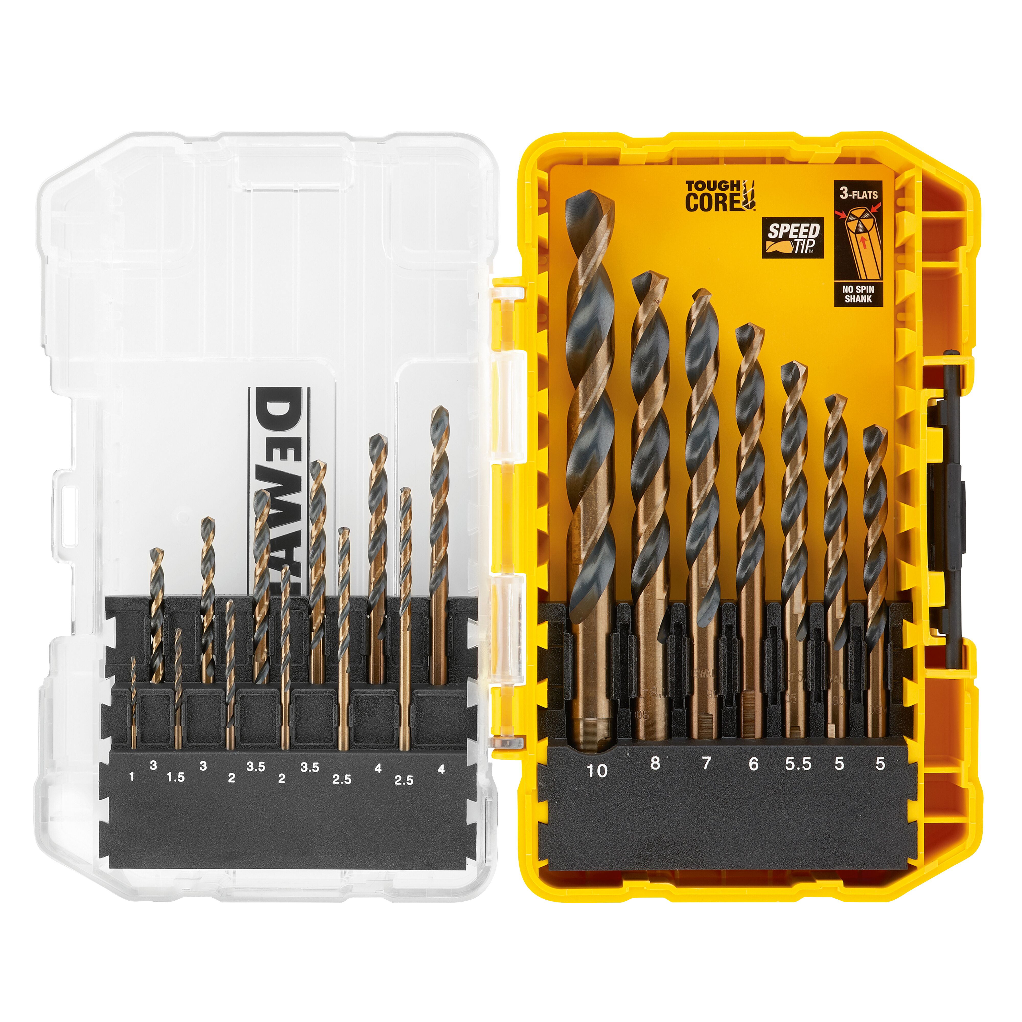 DEWALT DT70728POS-QZ Metallbohrer-Set 19-tlg. HSS-G