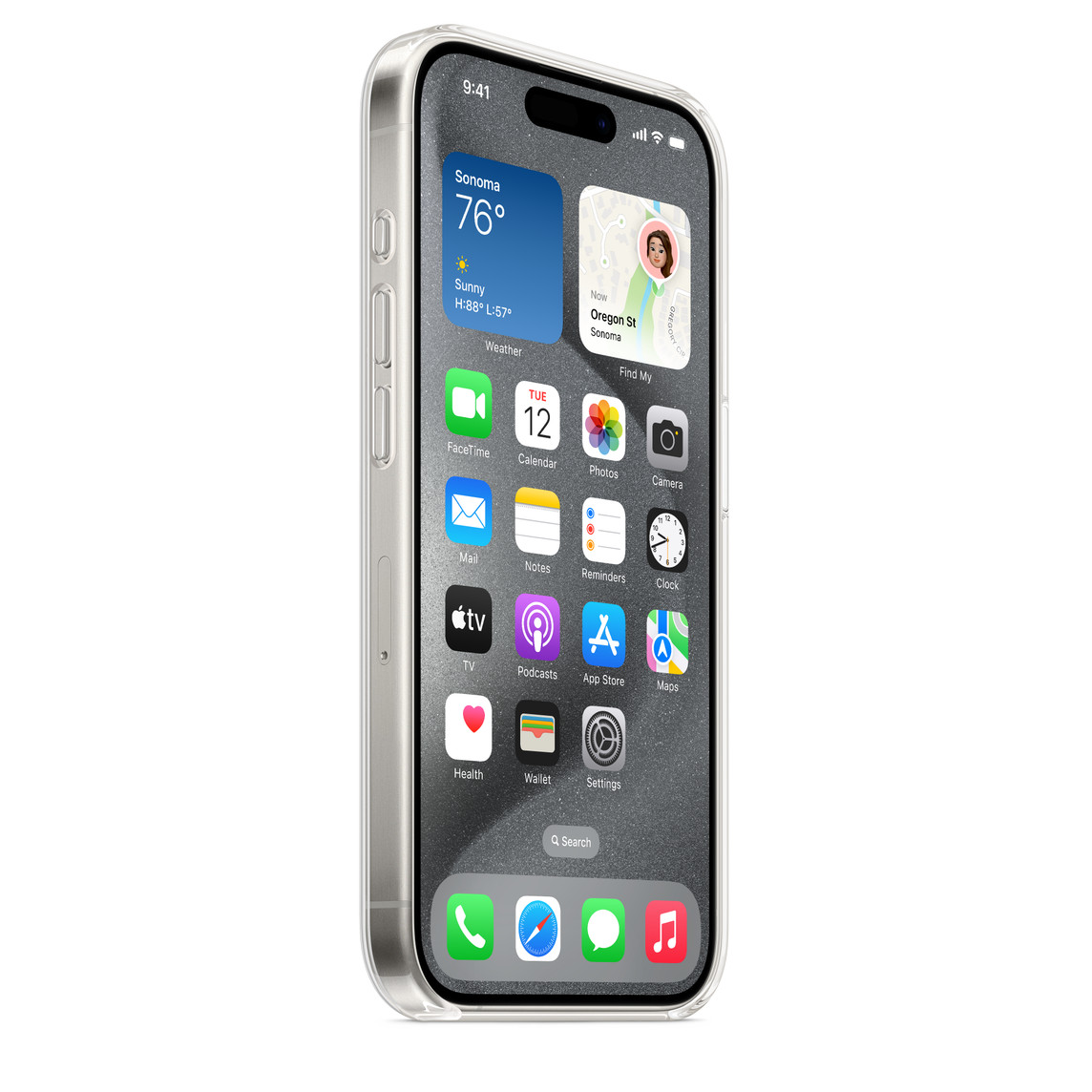 Apple Clear Case mit MagSafe für iPhone 15 Pro
