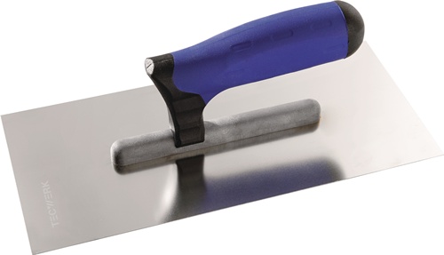 TECWERK Glättekelle L.280mm B.130mm Zahn 12x12 VA S.0,7mm 