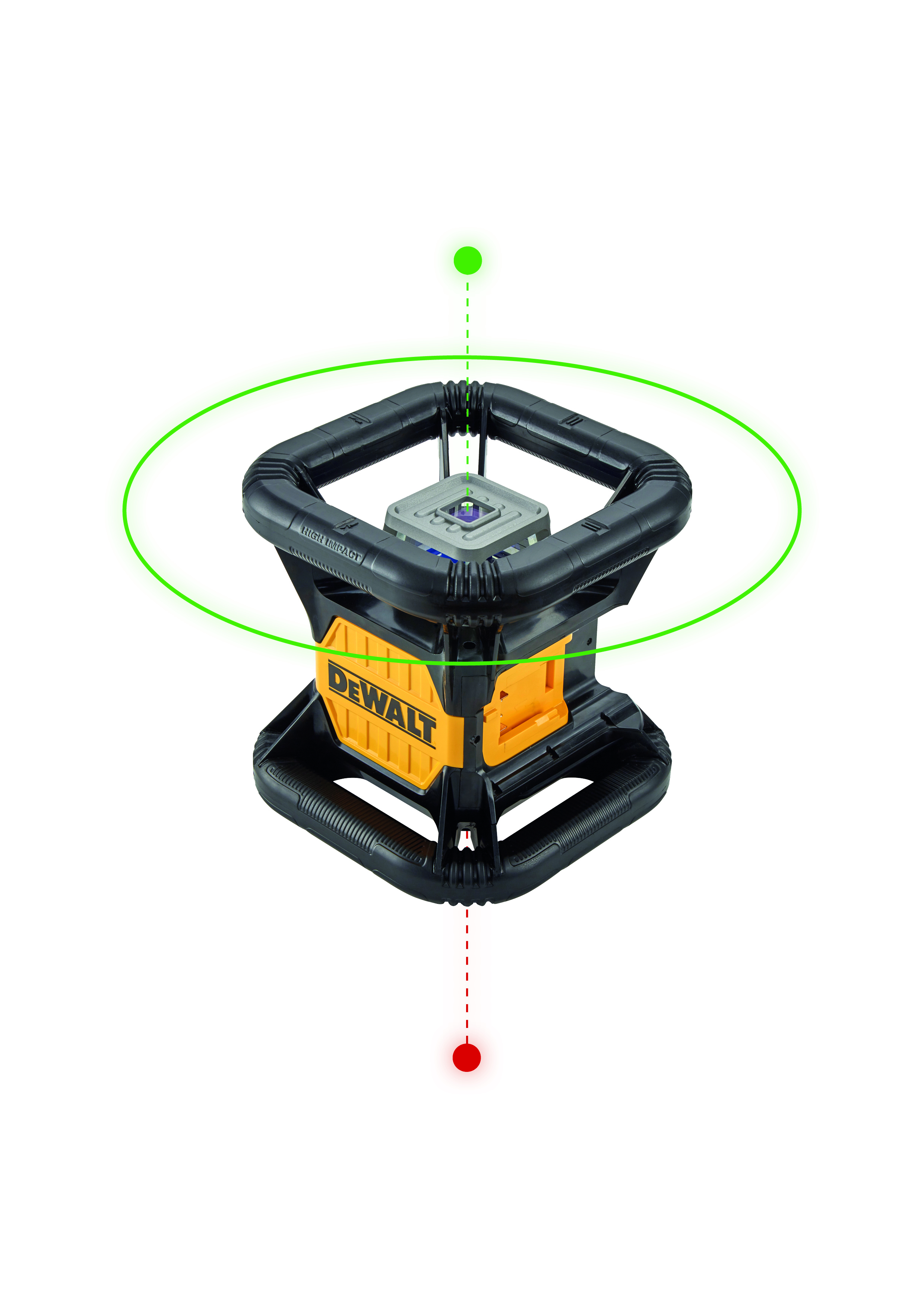 DEWALT DCE079D1G-QW Rotationslaser,Vertikal-Lot dopp.,grün