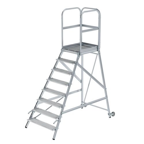 MUNK Podesttreppe mit Rollen und Griffen MUNK Podesttreppe mit Rollen und Griffen