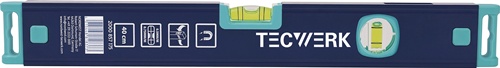 TECWERK Wasserwaage 40cm Alu.silber m.Magnet ± 0,5 mm/m 