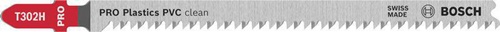 Bosch Stichsägeblatt PRO Plastics PVC clean T302H L.132mm Zahnteilung 2,3mm HCS 3St
