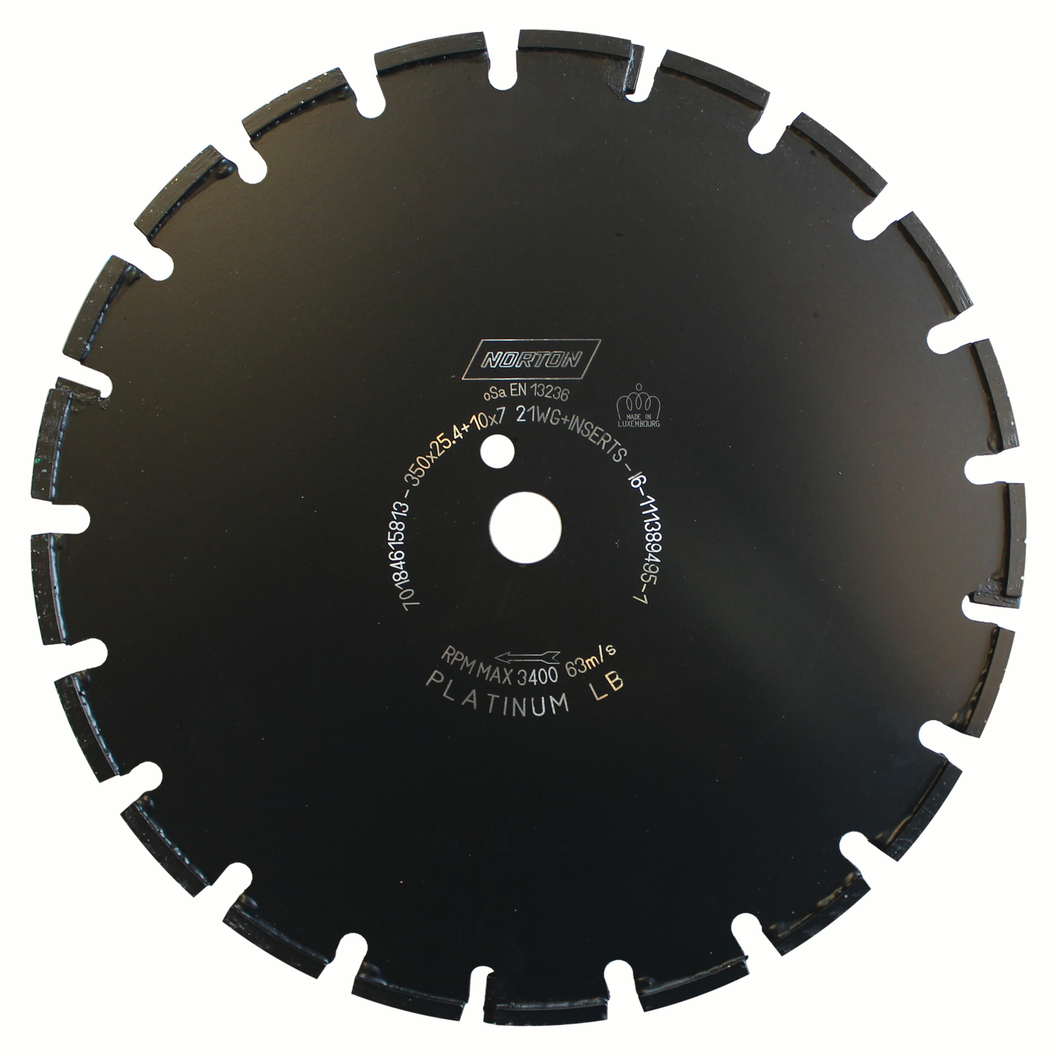 Norton Clipper Diamanttrennscheibe Extreme Asphalt LB - 350  x  25,4 mm