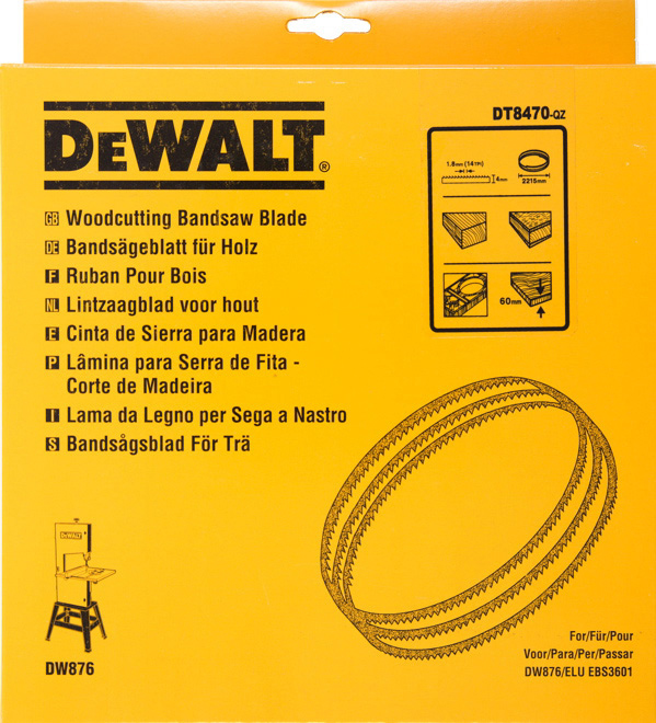 DEWALT DT8470-QZ Bandsägebl 2215x4x0,6 mm 1,8 mm