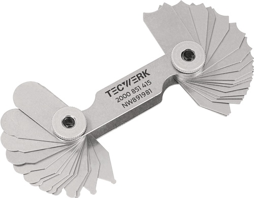 TECWERK Radienschablone 7,5-15mm Bl.16 St.