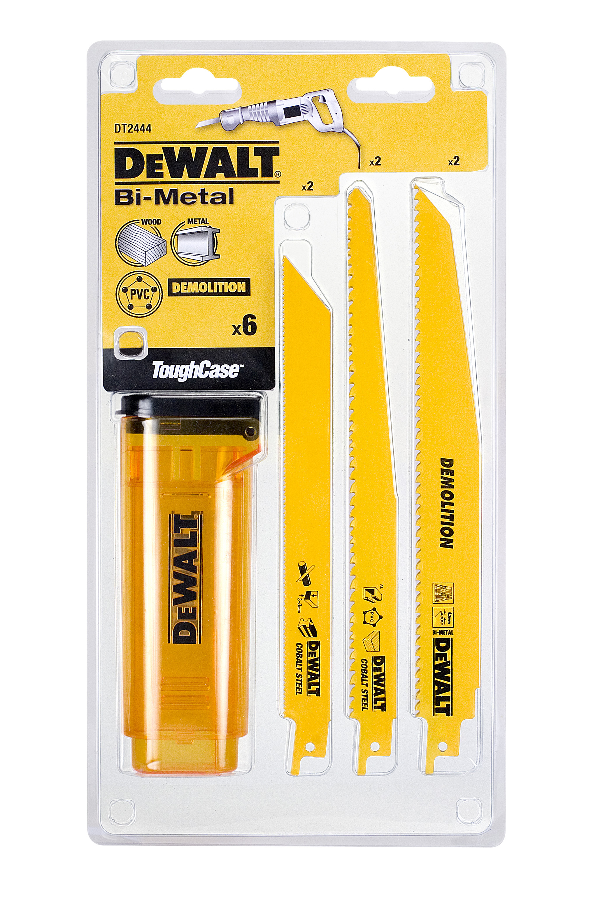 DEWALT DT2444-QZ Säbelsägeblätter BIM, Set 6-tlg.