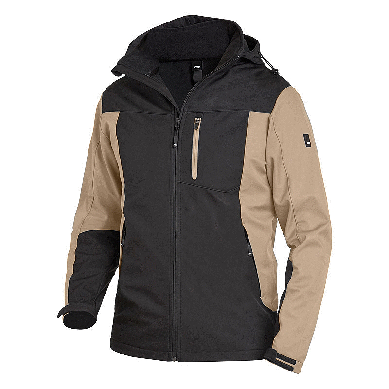 FHB Softshelljacke JANNIK beige/schwarz (79105 ) FHB Softshelljacke JANNIK beige/schwarz (79105 )