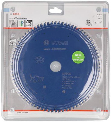 Bosch Kreissägeblatt Expert for Aluminium D.254mm Bohrung 30mm 78Zähne HLTCG 