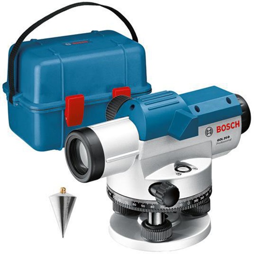 Bosch Nivelliergerät GOL 20D Arbeitsbereich bis 60m IP54 m.Zubehör 