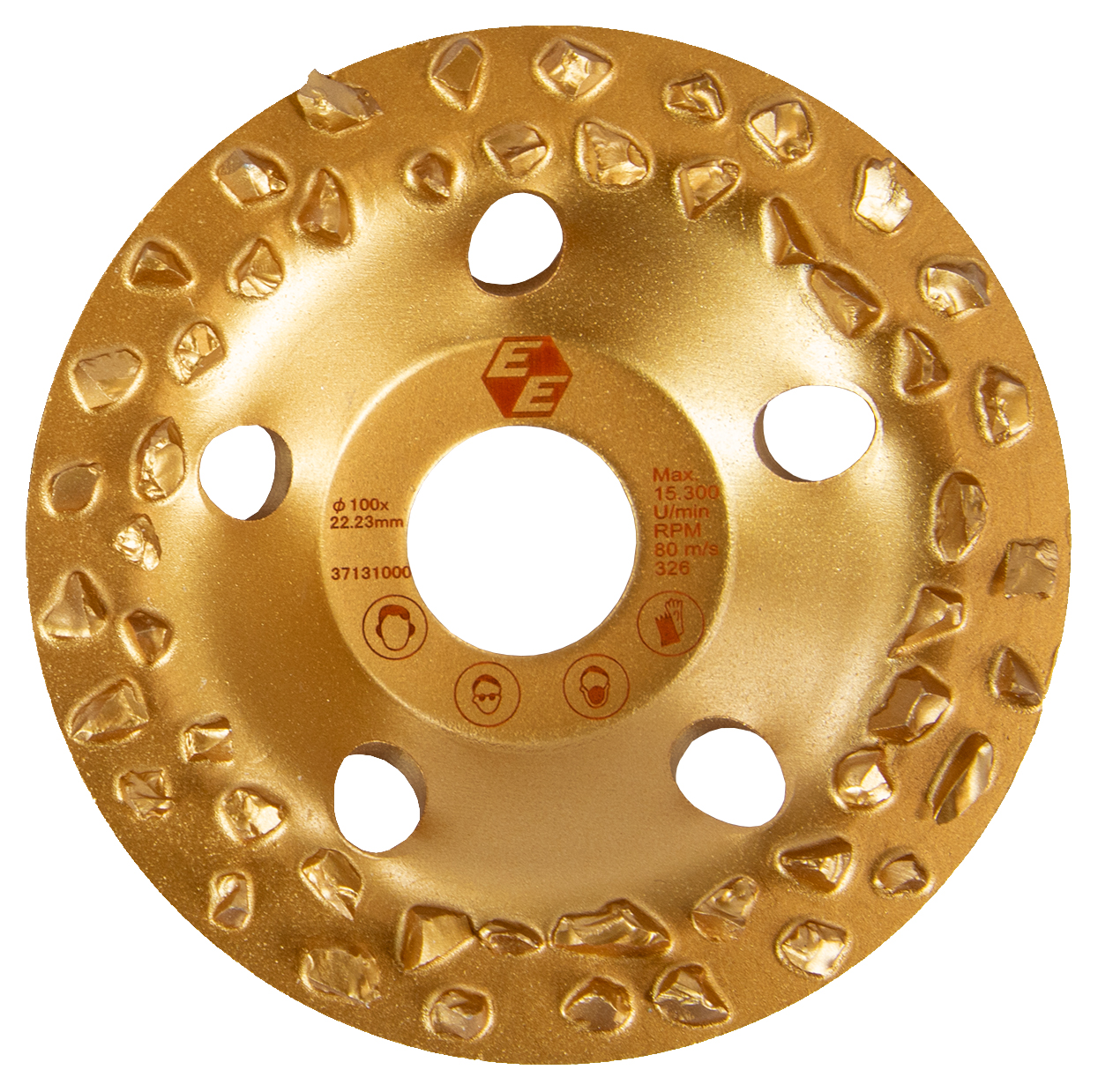 EIBENSTOCK Hartmetall-Frässcheibe grob Ø 100mm (gold)