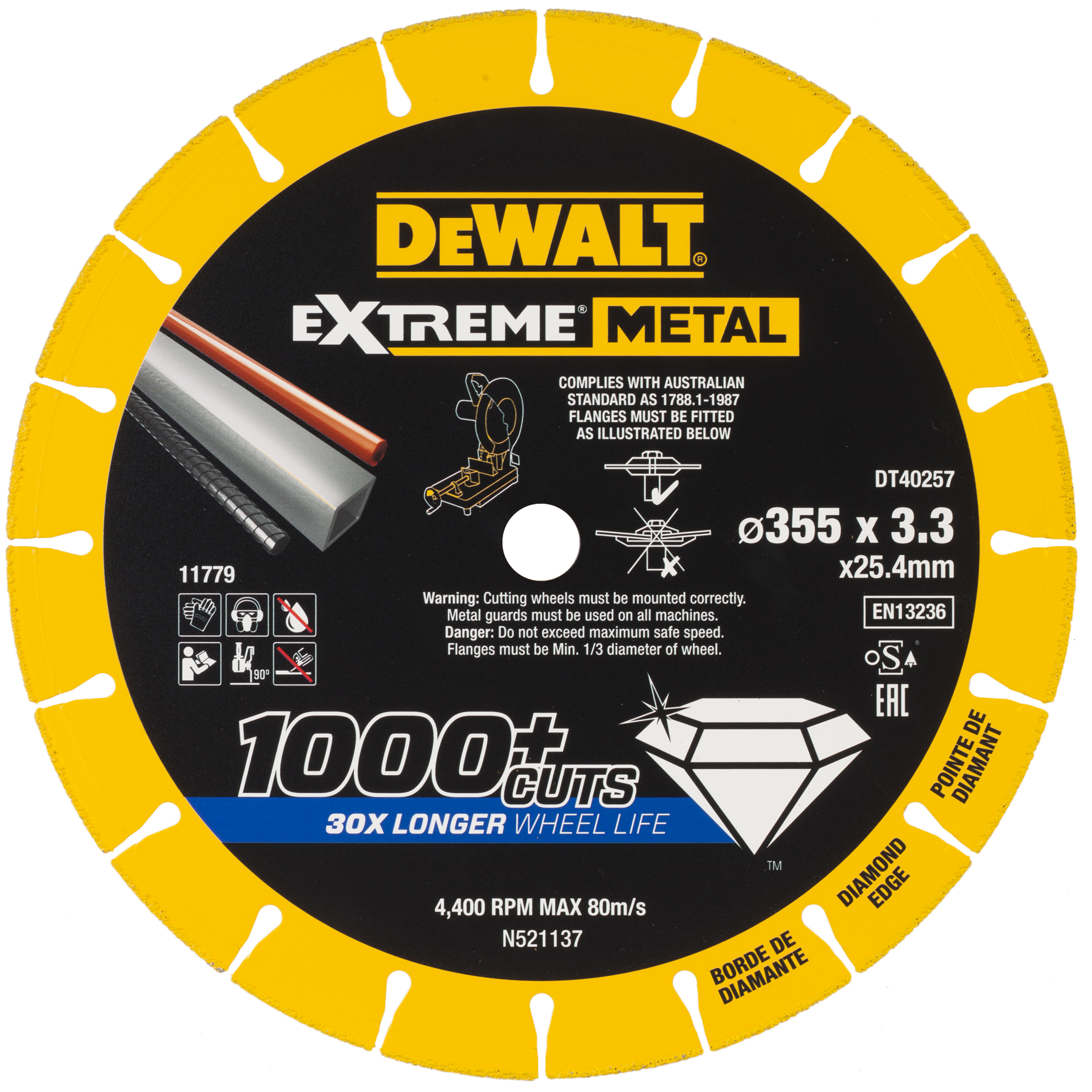 DEWALT DT40257-QZ Diamanttrennscheibe 355x3.3 mm