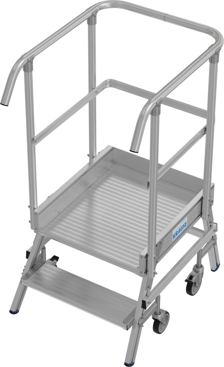Krause STABILO PodestLeiter fahrbar einseitig begehbar 1x2 Stufen Krause STABILO PodestLeiter fahrbar einseitig begehbar 1x2 Stufen