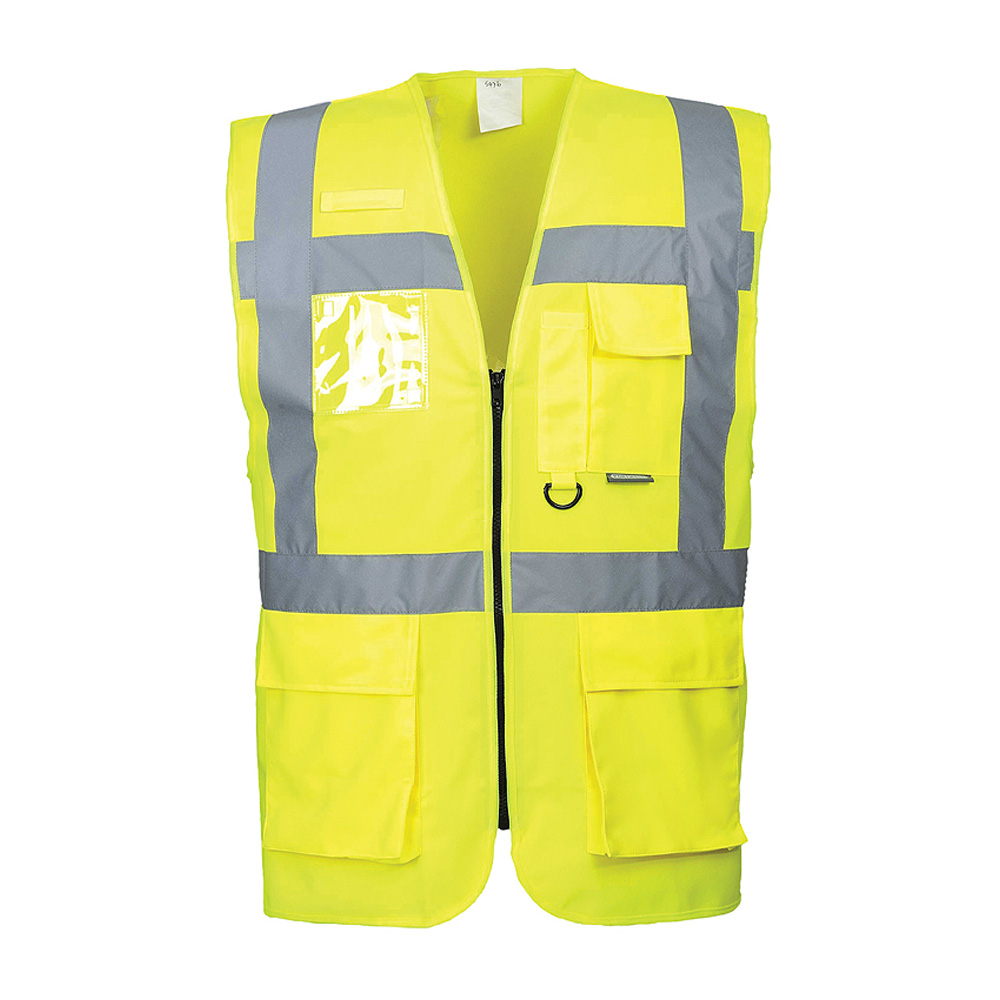 PORTWEST Warnschutzweste mit Taschen BERLIN EXEKUTIV gelb (S476) PORTWEST Warnschutzweste mit Taschen BERLIN EXEKUTIV gelb (S476)