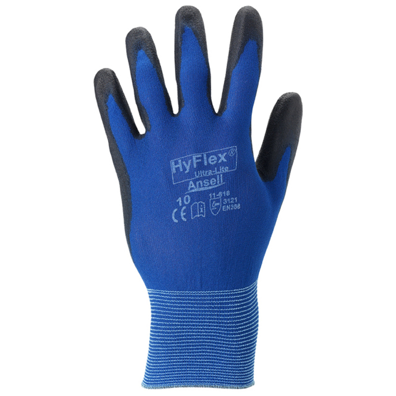 ANSELL Schutzhandschuh super leicht HYFLEX blau (11-618) ANSELL Schutzhandschuh super leicht HYFLEX blau (11-618)