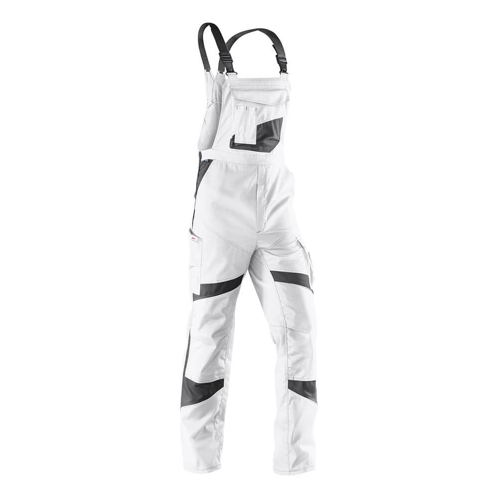 KÜBLER Latzhose ACTIVIQ weiß/anthrazit (3250 5365)