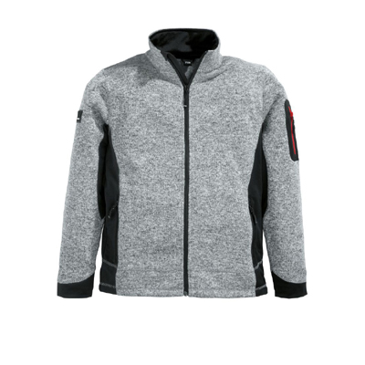FHB Strick-Fleecejacke CHRISTOPH grau/schwarz (79595 ) FHB Strick-Fleecejacke CHRISTOPH grau/schwarz (79595 )