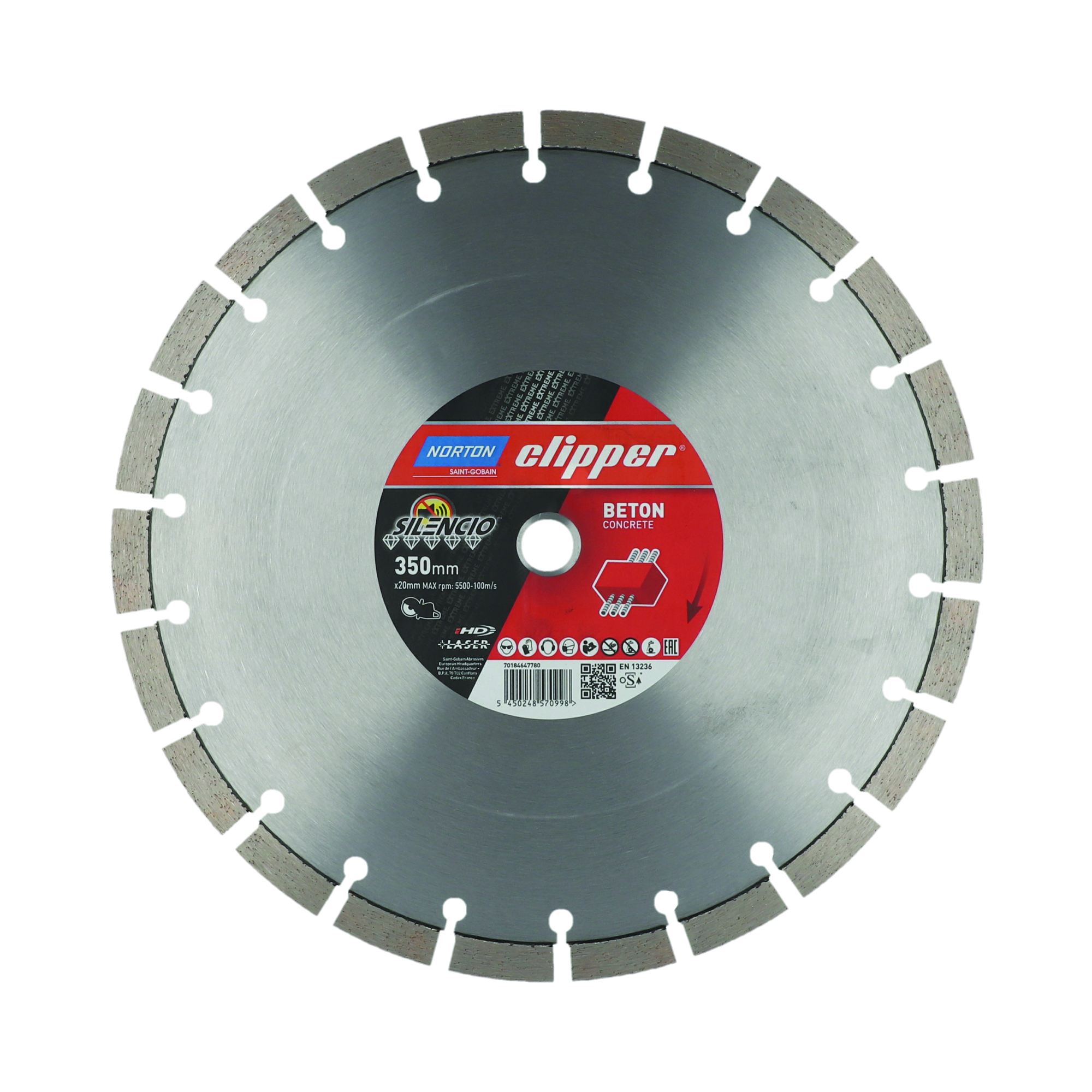 Norton Clipper Diamantscheibe EXTREME BETON SILENCIO - 350 Ø mm Norton Clipper Diamantscheibe EXTREME BETON SILENCIO - 350 Ø mm