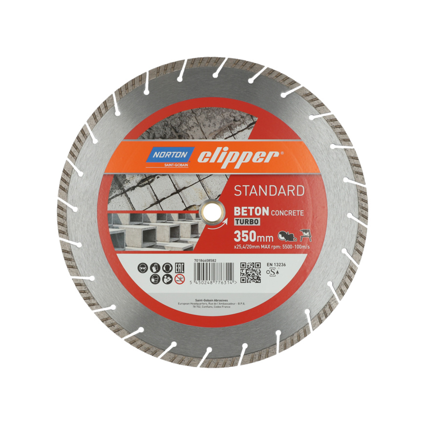 Norton Clipper Diamantscheibe STANDARD BETON TURBO Norton Clipper Diamantscheibe STANDARD BETON TURBO