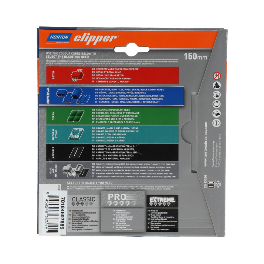Norton Clipper Diamantscheibe PRO UNIVERSAL LASER Norton Clipper Diamantscheibe PRO UNIVERSAL LASER
