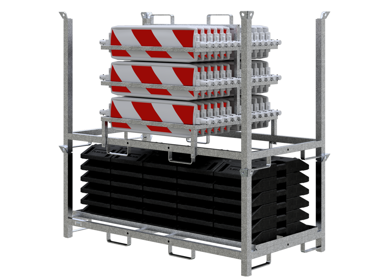 SCHAKE SET mit 30 Baken und Zubehör auf Aufsatzteil und Lager- und Transportpalette