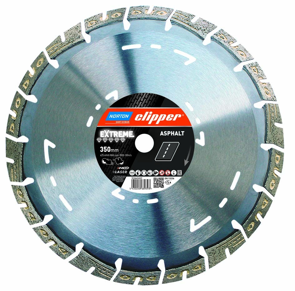 Norton Clipper Diamanttrennscheibe Extreme Asphalt - 350  x  25,4 mm Norton Clipper Diamanttrennscheibe Extreme Asphalt - 350  x  25,4 mm