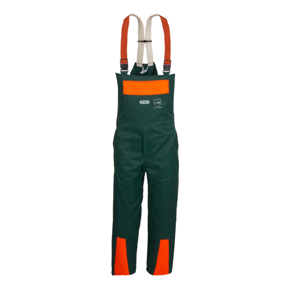 WATEX Forstschutzlatzhose mit Schnittschutzeinlage FOREST JACK grün/orange (8-6612)